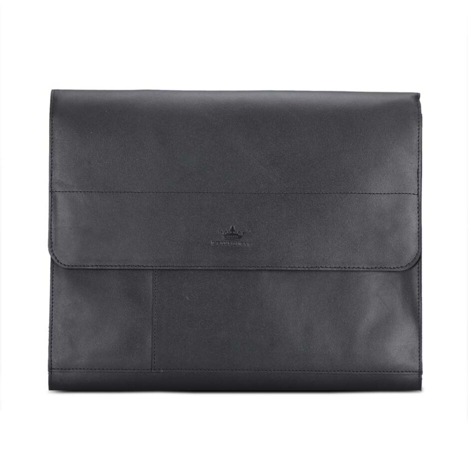 Noir Leather Laptop Sleeve main image