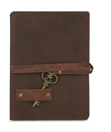 Vintage Deckle paper Diary with Unique Brass Key