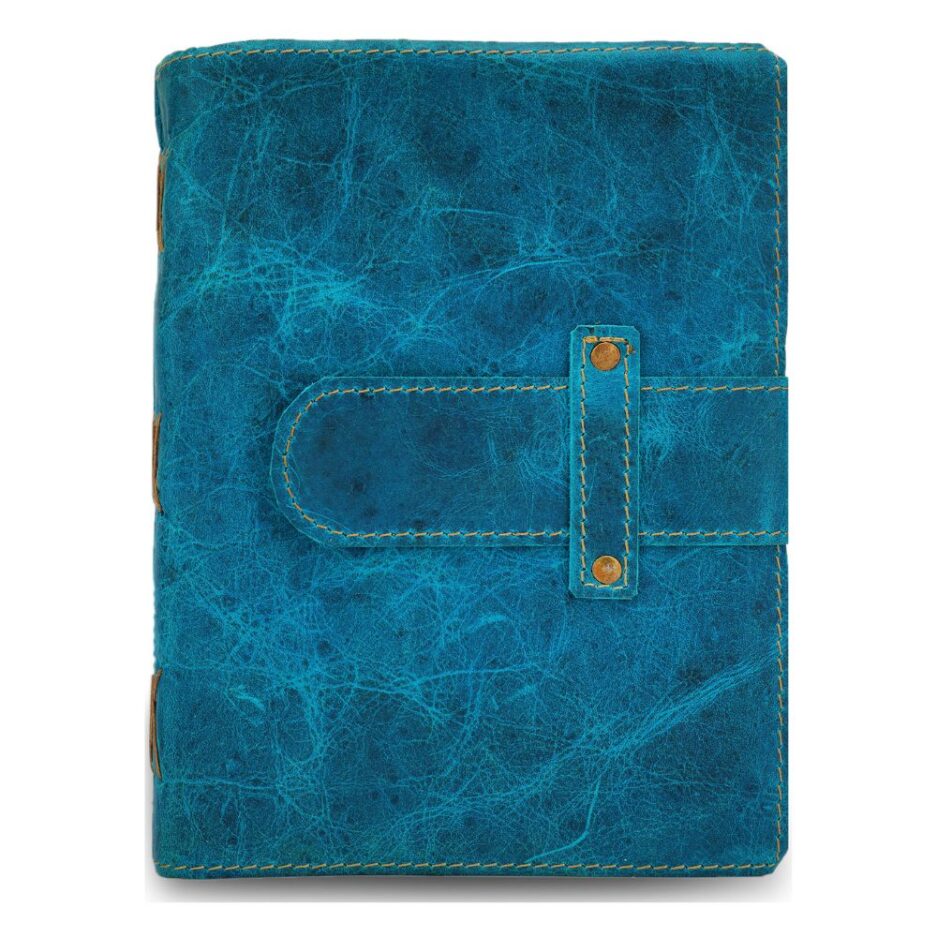 Blue Velvet Softcover Buff Leather Journal main image