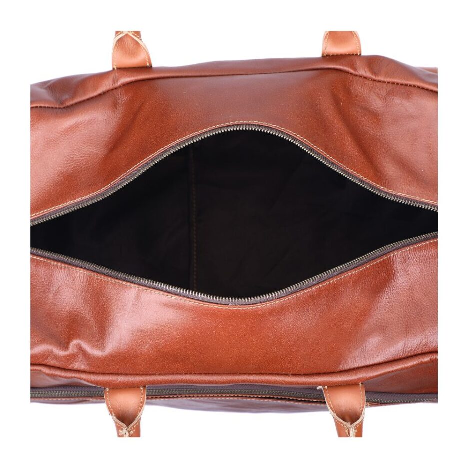 Large Capacity Genuine Leather Vacation Duffle Bag