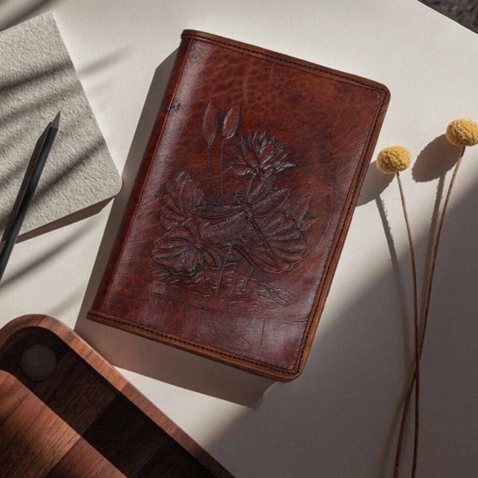 Dragon fly refillable lined journal notebook A6 size